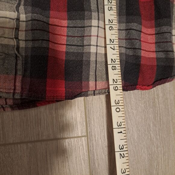 Vintage Y2K Woolrich Red & White Plaid Cotton Flannel Shirt XXL - Picture 12 of 12